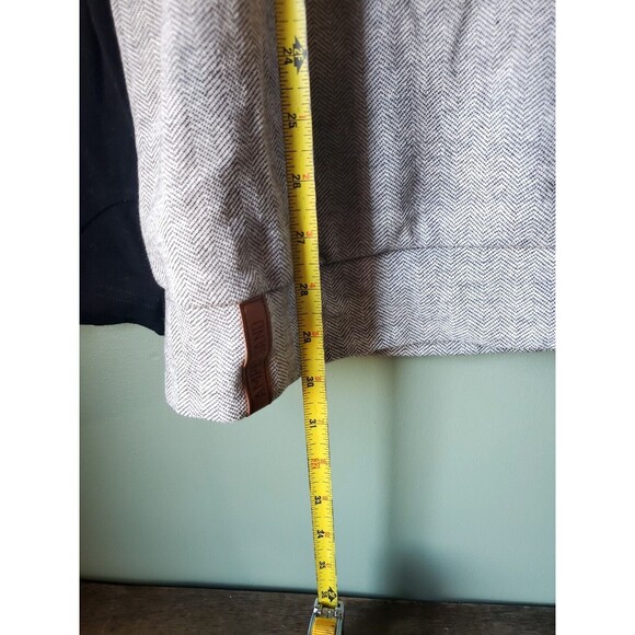 Ampersand Avenue Women's Cowl Neck Pullover XXXL Black Herringbone NO pockets - Picture 10 of 12